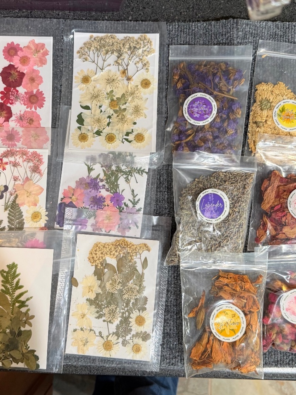 Dried Flowers for Crafts, Resin, Scrapbooking, and Decor.